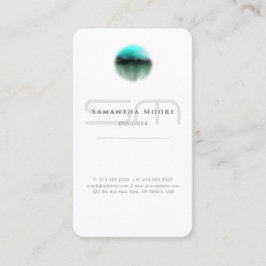 Voeg toe het witte Monogram van het Klein van de V Visitekaartje