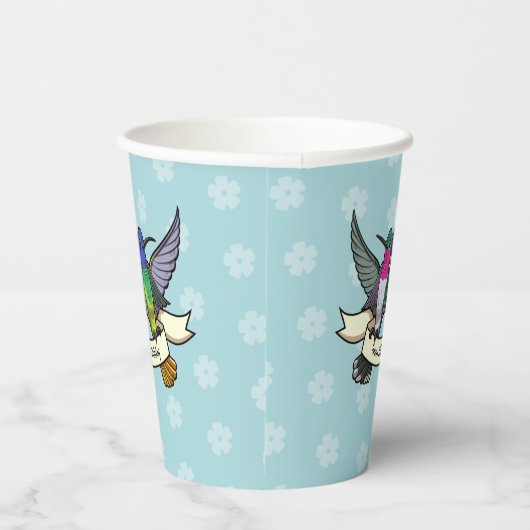 Voeg toe Jouw naam Verjaardagsfeest Kleurrijke Kol Papieren Bekers (Rechts)