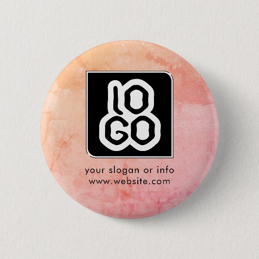 Voeg toe Logo Bedrijfsbedrijf Branded Custom Ronde Button 5,7 Cm (Voorkant)