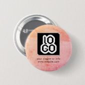 Voeg toe Logo Bedrijfsbedrijf Branded Custom Ronde Button 5,7 Cm (Voorkant /achterkant)