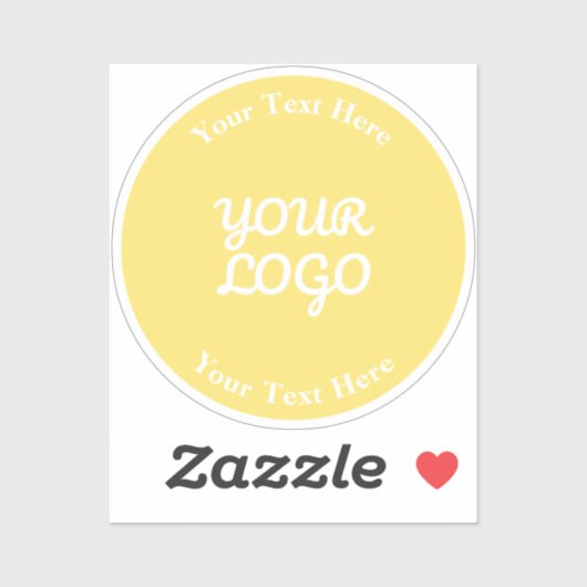 Voeg toe Logo Bewerkbaar Gold Waterdicht Sticker (Vel)