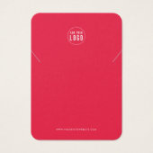 Voeg toe Logo Modern aangepaste kleur Ketting Disp Visitekaartje (Voorkant)