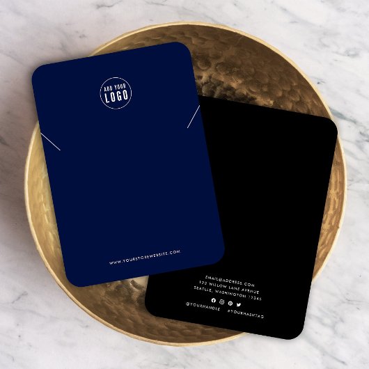 Voeg toe Logo Modern aangepaste kleur Ketting Disp Visitekaartje