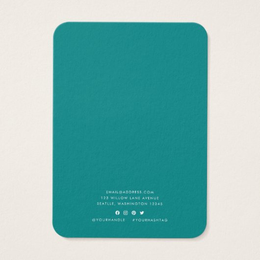 Voeg toe Logo Modern aangepaste kleur Ketting Disp Visitekaartje (Achterkant)