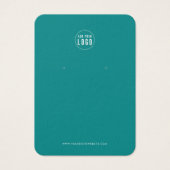 Voeg toe Logo Modern aangepaste kleur oorbel displ Visitekaartje (Voorkant)