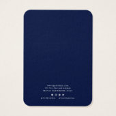 Voeg toe Logo Modern aangepaste kleur oorbel displ Visitekaartje (Achterkant)