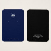 Voeg toe Logo Modern aangepaste kleur oorbel displ Visitekaartje (Voorkant /achterkant)