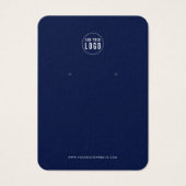 Voeg toe Logo Modern aangepaste kleur oorbel displ Visitekaartje (Voorkant)