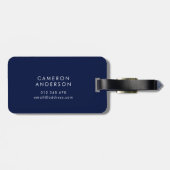 Voeg toe Logo Modern Corporate Business Custom Kle Bagagelabel (Achterkant horizontaal)