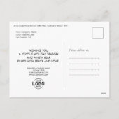 Voeg toe Logo Monet Art Painting Calendar 2026 Zak Feestdagenkaart (Achterkant)