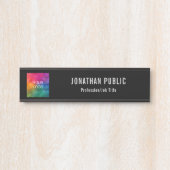 Voeg toe uploadt Uw Logo BedrijfsLegant Deurbordje (Voorkant)