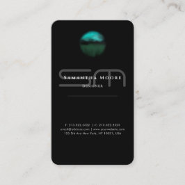 Voeg toe Voeg Logo Professional Zwart-wit monogram Visitekaartje