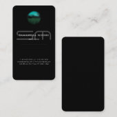 Voeg toe Voeg Logo Professional Zwart-wit monogram Visitekaartje (Voorkant / Achterkant)