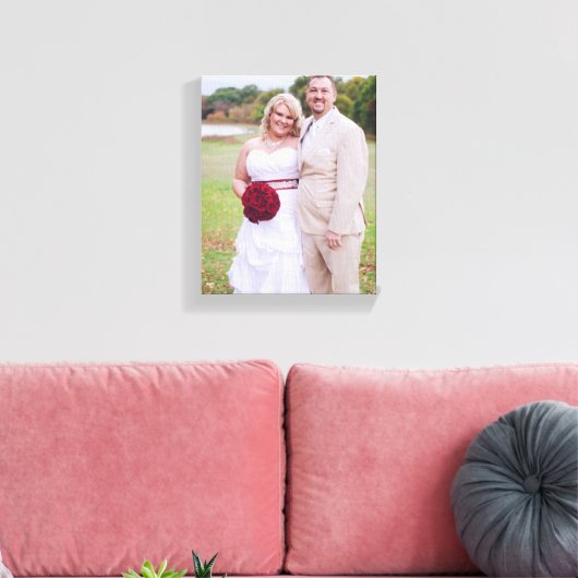 Voeg trouwfoto of ander 's Wrapped Canvas toe (Insitu (Woonkamer))