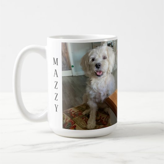 Voeg twee foto's toe van Pets Gepersonaliseerd Koffiemok (Links)