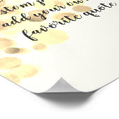 voeg u het eigen poster van het citaat voor douane (Hoek)