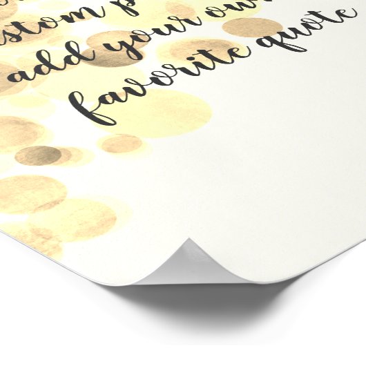 voeg u het eigen poster van het citaat voor douane (Hoek)