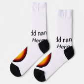 Voeg u tekst toe met een bruine akoestische gitaar sokken (Links)