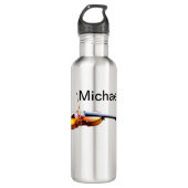 Voeg u toe noem tekst bruin vioolmuzieklier gooit  waterfles  (Voorkant)