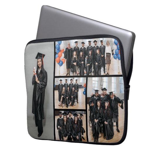 Voeg uw 5 Foto Aangepaste Elektronica Bag Laptop Sleeve (Voorkant Links)