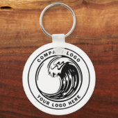 Voeg Uw Aangepast BedrijfsMerk toe Logo Sleutelhanger (Voorkant)