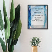 Voeg uw aangepaste Abstracte blauwe alcoholinkt to Poster