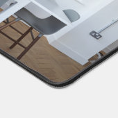 Voeg uw aangepaste bedrijfsfoto toe bureaumat (Hoek)