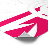 Voeg Uw Aangepaste Citaat Stripes & de Framberry v Poster (Hoek)