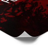 Voeg uw aangepaste citaat zwarte marmer toe, Bourg Poster (Hoek)