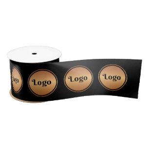 Voeg uw aangepaste Gold Business Logo Corporate Bl Satijnen Lint