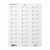 Voeg uw aangepaste Logo-adres en slogan toe Etiket (Full Sheet)