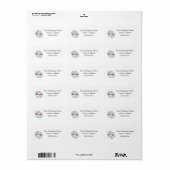 Voeg uw aangepaste Logo-adres toe Etiket (Full Sheet)