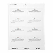 Voeg uw aangepaste Logo-bedrijfsadres toe Etiket (Full Sheet)