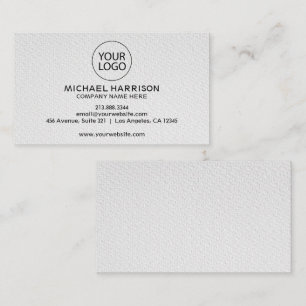 Voeg uw aangepaste logo circle modern minimalist t visitekaartje