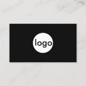 Voeg uw aangepaste logo circle professionele QR Co Visitekaartje (Voorkant)