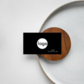 Voeg uw aangepaste logo circle professionele QR Co Visitekaartje