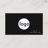 Voeg uw aangepaste logo circle professionele QR Co Visitekaartje (Voorkant)