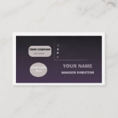 Voeg uw aangepaste logo cirkel professioneel bedri visitekaartje (Voorkant)