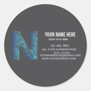 Voeg uw aangepaste logo cirkel professioneel zwart ronde sticker