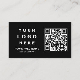 Voeg uw aangepaste logo en QR-code professioneel z Visitekaartje