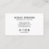 Voeg uw aangepaste Logo Professional toe Visitekaartje (Achterkant)