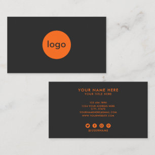 Voeg uw aangepaste logo professioneel houtskool or visitekaartje