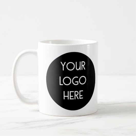 Voeg uw aangepaste logo toe koffiemok (Links)