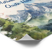 Voeg uw aangepaste offerte Waterverf Mountain Poster (Hoek)