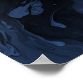 Voeg uw aangepaste offerte zwart marmer, klassiek poster (Hoek)