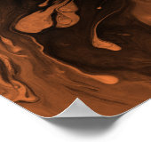 Voeg uw aangepaste offerte zwart marmer, Sinaasapp Poster (Hoek)