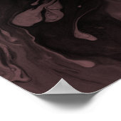 Voeg uw aangepaste offerte zwart marmer, stoffig R Poster (Hoek)