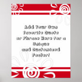 Voeg uw aangepaste prijsopgave toe aan de bloemen poster (Voorkant)