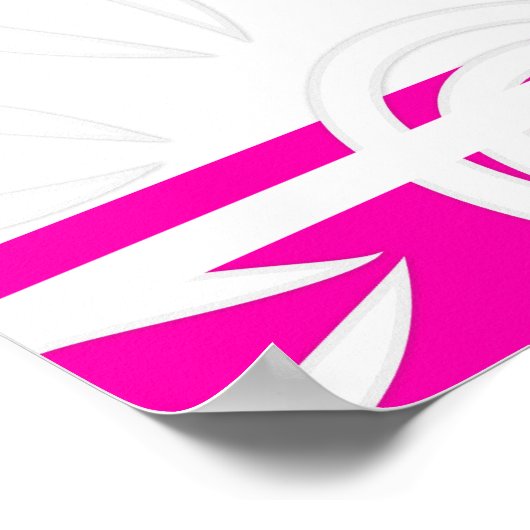 Voeg uw Aangepaste prijsopgave toe aan Stripes & F Poster (Hoek)