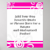 Voeg uw Aangepaste prijsopgave toe aan Stripes & F Poster (Voorkant)